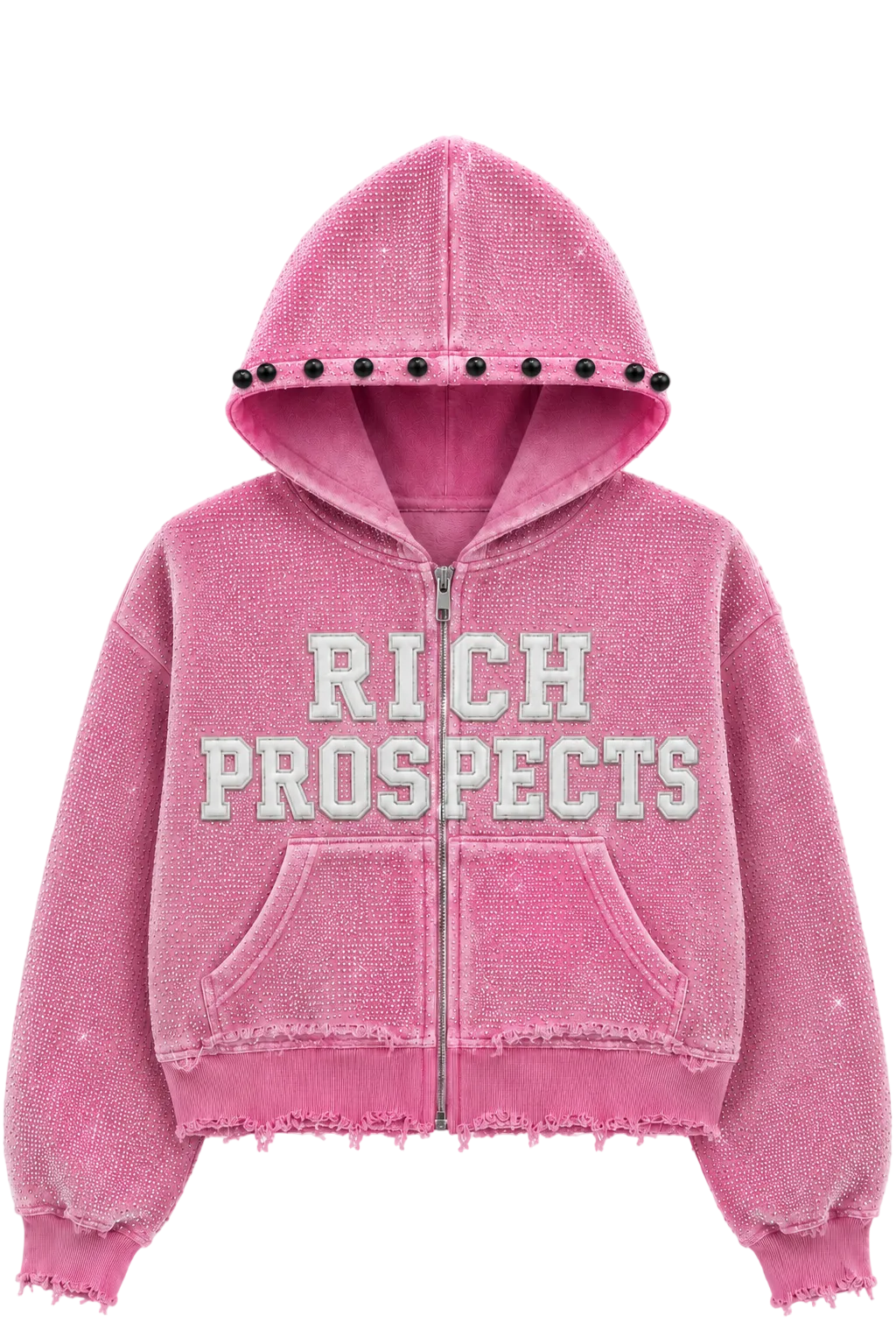 Pink “Distressed” Hoodie