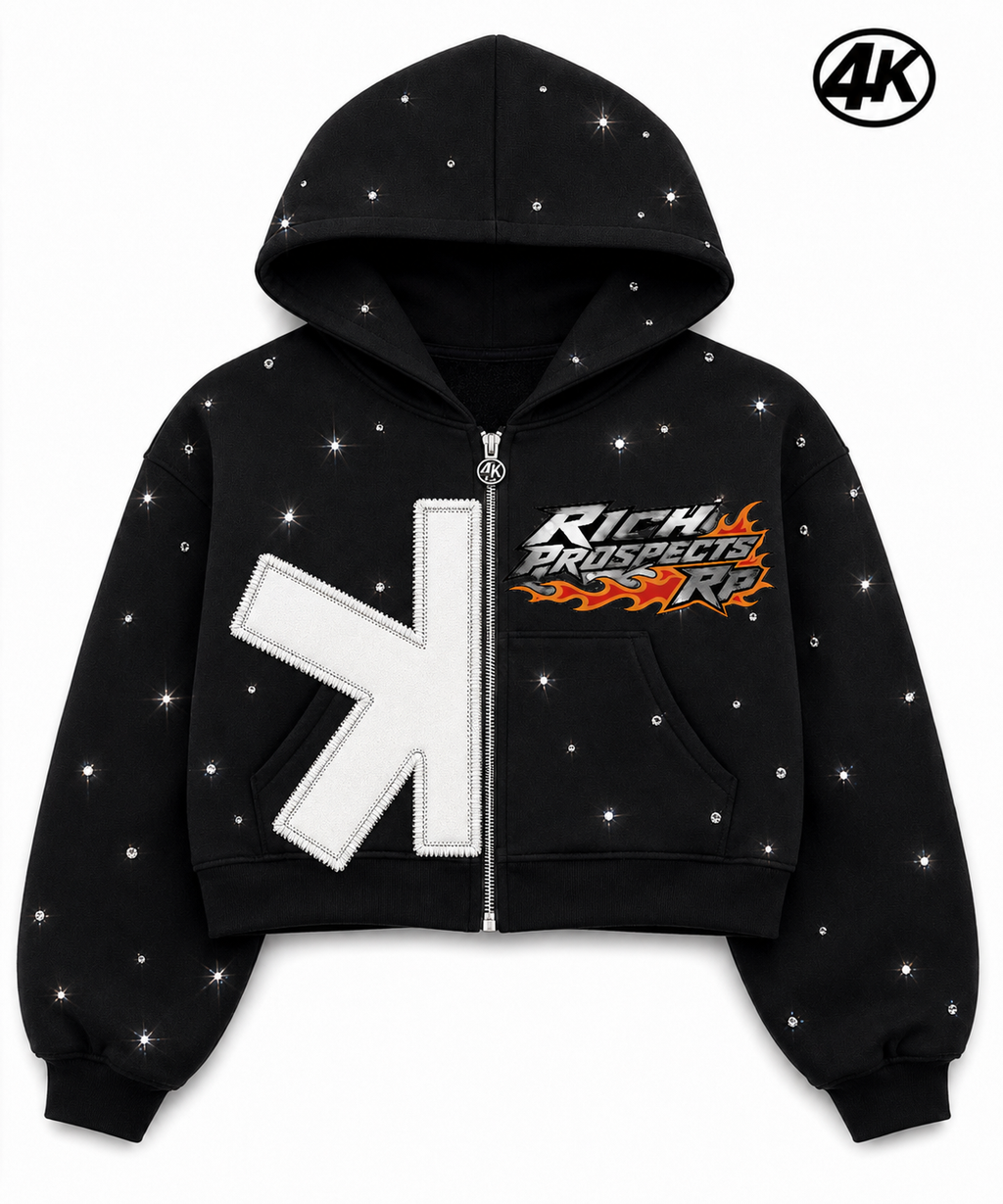 Black “rhinestone” Tracksuit